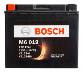 Bosch 12 Ah, 12 V, M 6 - YT12B-BS