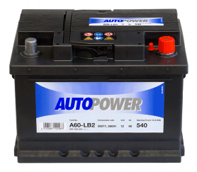 Autopower 60Ah, 12V, R+, A60-LB2