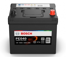 Bosch Power EFB 60Ah, 12V, PE040, JIS, R+