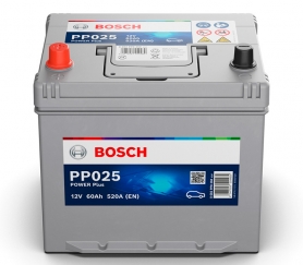 Bosch Power PLUS 60Ah, 12V, PP025, JIS, L+